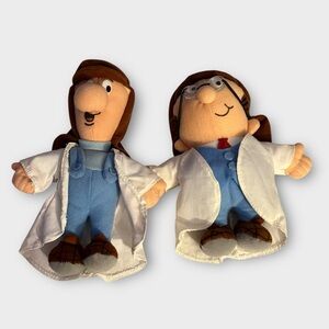 Vintage 1996 1997 Tetley Tea Folk Plush Sydney Gaffer with White Overcoats